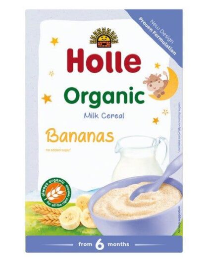 Holle Good Night Organic Milk Cereal with Bananas from 6 months