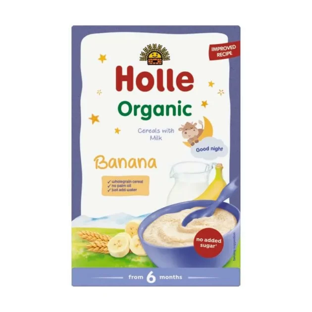 Holle Good Night Organic Milk Cereal with Bananas from 6 months