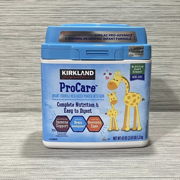 Kirkland Signature ProCare Baby Formula 42 Oz Double HMOs Milk-Based Powder - Image 2